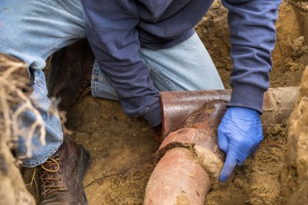 Breaking sewer lines